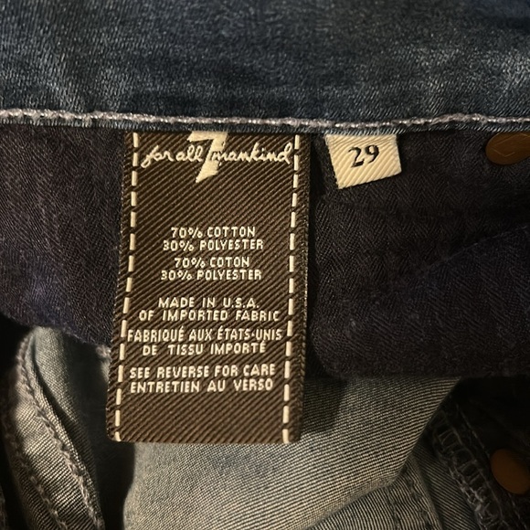 7 For All Mankind Jeans Size 29 Blue - Picture 7 of 7